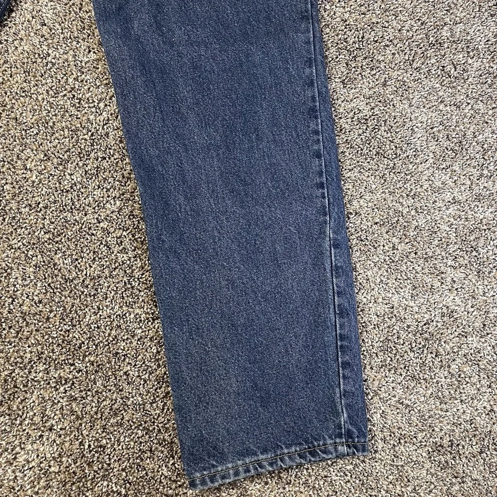 90s Y2K Tommy Hilfiger Men Size 32x32 Denim Jeans Baggy Spellout Embroidered VTG